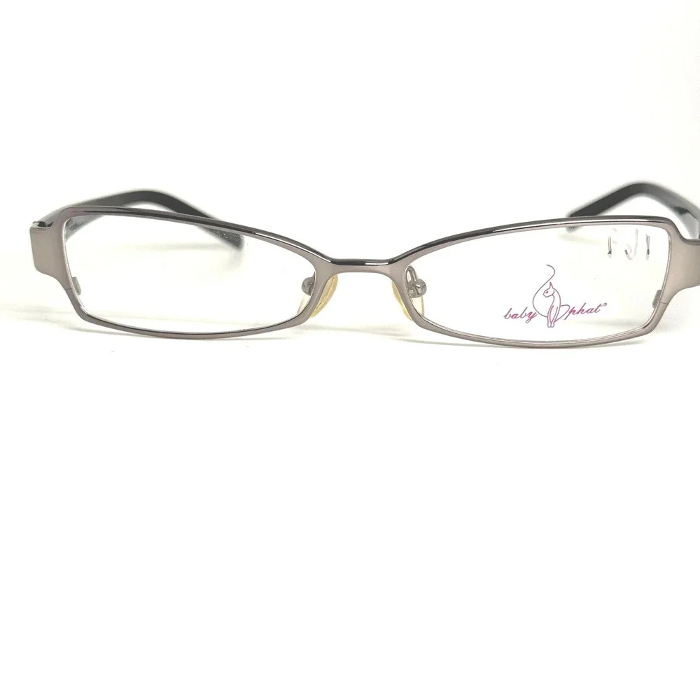 Baby Phat Eyeglasses MOD.121 DGUN‎ 52-16-135 Gunmetal Black Rectangle Frames